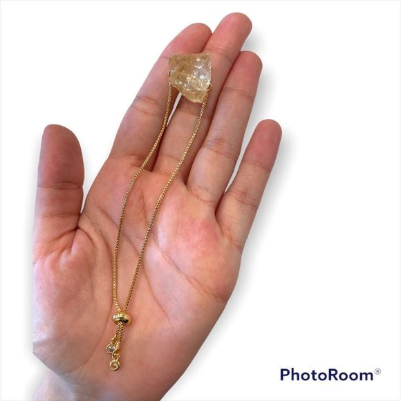 Natural Gemstone Yellow Bracelet - Picture 2 of 3